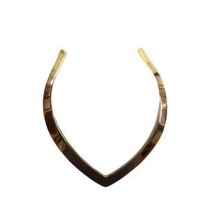 Solid Brass Choker Collar Necklace